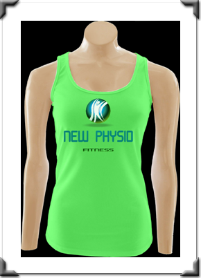Camiseta Regata Nadadora New Physio feminina verde